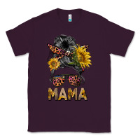 Plum mess bun mama sunflowers Classic Tee - BarkalooDesign