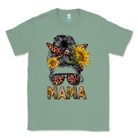 Sage mess bun mama sunflowers Classic Tee - BarkalooDesign
