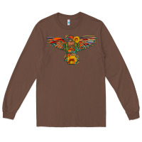 Chestnut thunderbird  wild soul with sunflower serape aztec Long Sleeve Tee - Artiststas