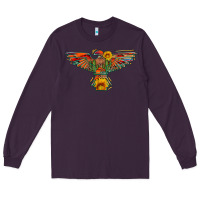 Plum thunderbird  wild soul with sunflower serape aztec Long Sleeve Tee - Artiststas