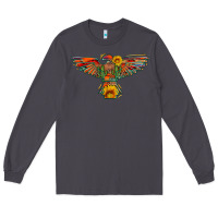 Smoke thunderbird  wild soul with sunflower serape aztec Long Sleeve Tee - Artiststas