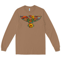 Toasted Coconut thunderbird  wild soul with sunflower serape aztec Long Sleeve Tee - Artiststas