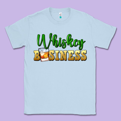 Whiskey Business St. Patricks Day Classic Tee Designed By Fadigitalartstudio