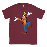 Burgundy goofy Classic Tee - baoMotion