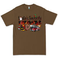 Cacao Santa's Favorite Firefighter Premium Tee - LillyAllenDesigns