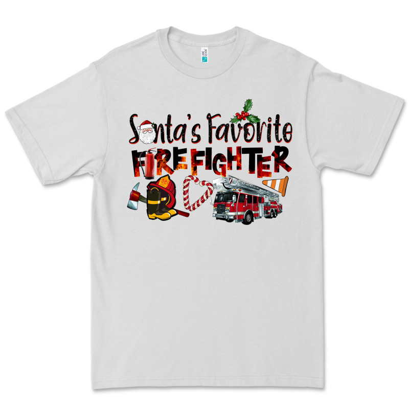 Santa's Favorite Firefighter Premium Tee by LillyAllenDesigns | Teevron