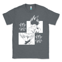 Charcoal Heather hunter gon and killua anime manga Classic Tee - baoMotion
