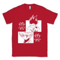 Red hunter gon and killua anime manga Classic Tee - baoMotion