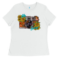 White oh snap Ladies Tee - RacoonDesign