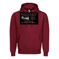 Burgundy women of transformation 1 Zipper Hoodie - chombo