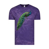 Cloud Purple Peacock Vintage Tee - LillyAllenDesigns