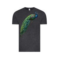 Vintage Black Peacock Vintage Tee - LillyAllenDesigns