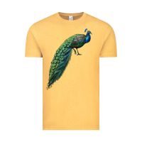 Vintage Mustard Peacock Vintage Tee - LillyAllenDesigns