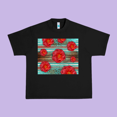 Western Roses Urban Heavy Tee Designed By Lillyallendesigns