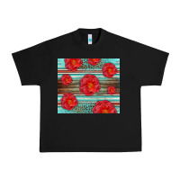 Black Western Roses Urban Heavy Tee - LillyAllenDesigns