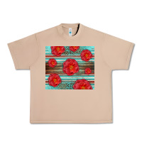 Burro Western Roses Urban Heavy Tee - LillyAllenDesigns