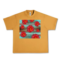 Peanut Butter Western Roses Urban Heavy Tee - LillyAllenDesigns