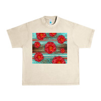 Sandshell Western Roses Urban Heavy Tee - LillyAllenDesigns