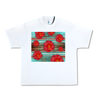 White Western Roses Urban Heavy Tee - LillyAllenDesigns