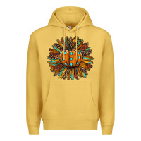 Antique Gold pumpkin sunflower Premium Hoodie - RanaPortraitStore