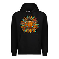 Black pumpkin sunflower Premium Hoodie - RanaPortraitStore