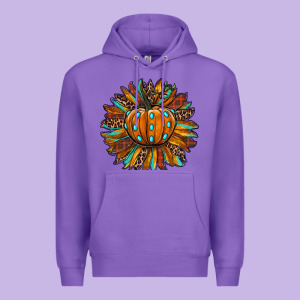 Pumpkin Sunflower Premium Hoodie Designed By Ranaportraitstore