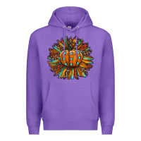 Purple pumpkin sunflower Premium Hoodie - RanaPortraitStore