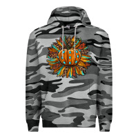 Slate Camo pumpkin sunflower Premium Hoodie - RanaPortraitStore