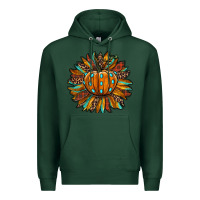 Sports Green pumpkin sunflower Premium Hoodie - RanaPortraitStore