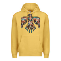 Antique Gold thunderbird leopard leather Premium Hoodie - BarkalooDesign