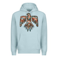 Blue Mist thunderbird leopard leather Premium Hoodie - BarkalooDesign
