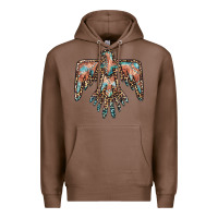 Chestnut thunderbird leopard leather Premium Hoodie - BarkalooDesign