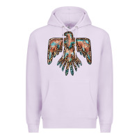 Lilac thunderbird leopard leather Premium Hoodie - BarkalooDesign