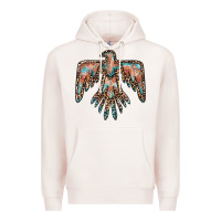 Pale Pink thunderbird leopard leather Premium Hoodie - BarkalooDesign