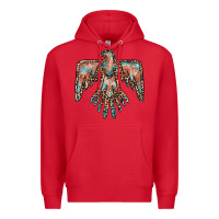 Red thunderbird leopard leather Premium Hoodie - BarkalooDesign
