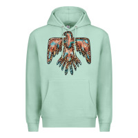 Seafoam thunderbird leopard leather Premium Hoodie - BarkalooDesign