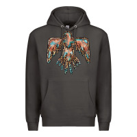 Smoke thunderbird leopard leather Premium Hoodie - BarkalooDesign