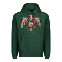 Sports Green thunderbird leopard leather Premium Hoodie - BarkalooDesign