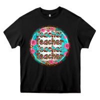 Black teacher vibe earrings Heavy Core Tee - BundleAndBundleShop