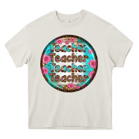 Cream teacher vibe earrings Heavy Core Tee - BundleAndBundleShop