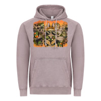 Vintage Zinc camouflage bunny background Vintage Hoodie - BarkalooDesign