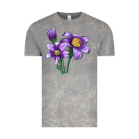 Cloud Rock Pasque Flower Illustrations Vintage Tee - LillyAllenDesigns