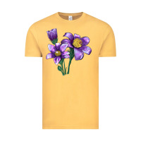 Pasque Flower Illustrations Vintage Tee | Teevron