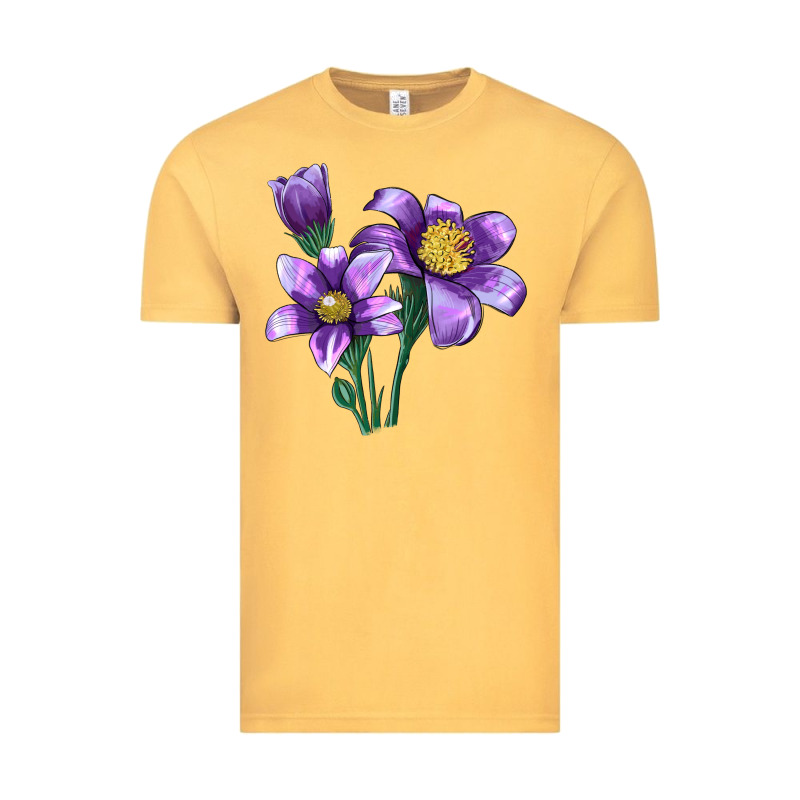 Pasque Flower Illustrations Vintage Tee by LillyAllenDesigns | Teevron