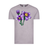 Vintage Zinc Pasque Flower Illustrations Vintage Tee - LillyAllenDesigns