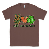Chestnut peace love shamrock Classic Tee - FaDigitalArtStudio