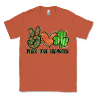 Copper peace love shamrock Classic Tee - FaDigitalArtStudio