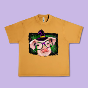 Pig Halloween Urban Heavy Tee Designed By Ranaportraitstore