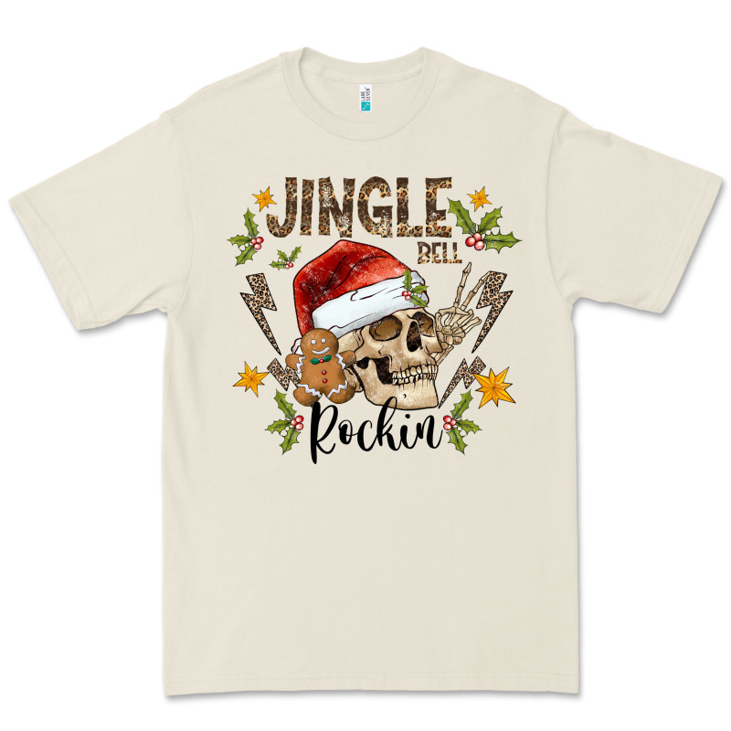 Jingle Bell Rock Black Premium Tee by CowhideDigitalArt | Teevron