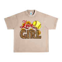 French Oak Love My Girl Softball Urban Heavy Tee - LillyAllenDesigns